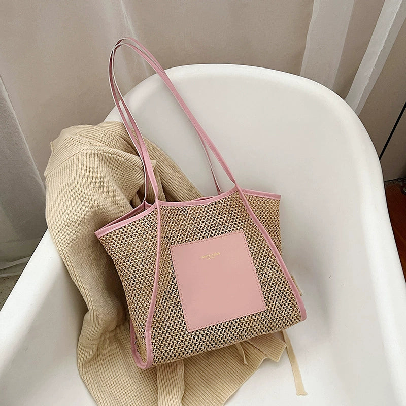 Bag Female Summer Cut Out Work Clothing Straw Woven Bag - Image 3