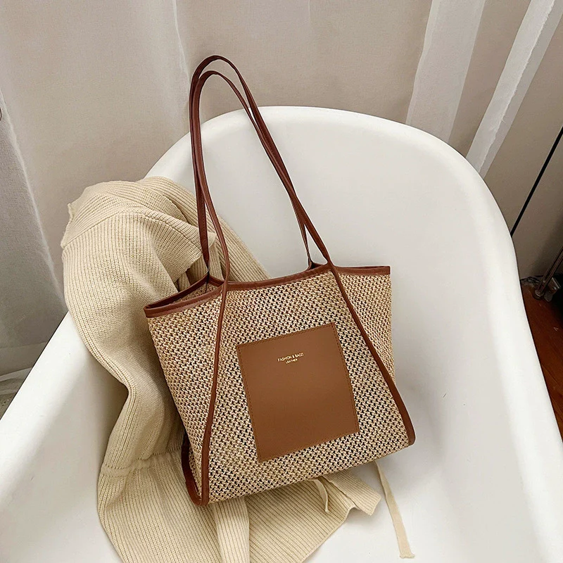 Bag Female Summer Cut Out Work Clothing Straw Woven Bag - Image 4