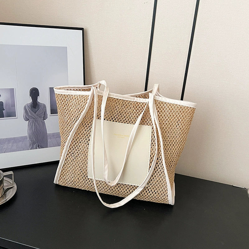Bag Female Summer Cut Out Work Clothing Straw Woven Bag - Image 6