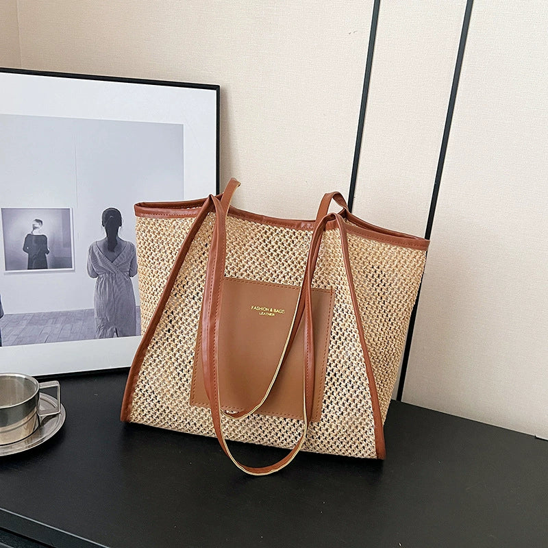 Bag Female Summer Cut Out Work Clothing Straw Woven Bag - Image 7