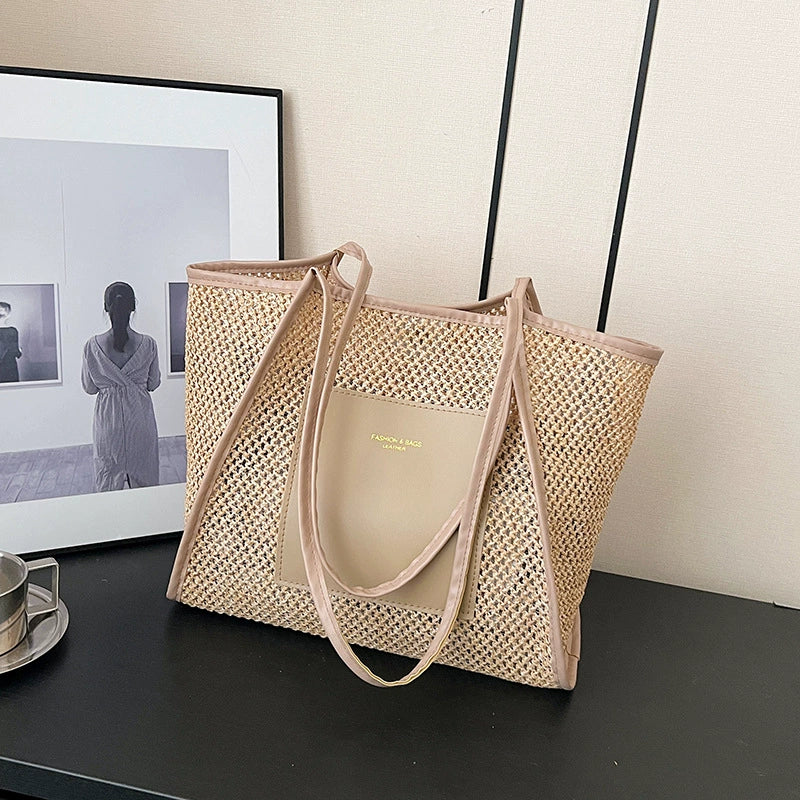Bag Female Summer Cut Out Work Clothing Straw Woven Bag - Image 9