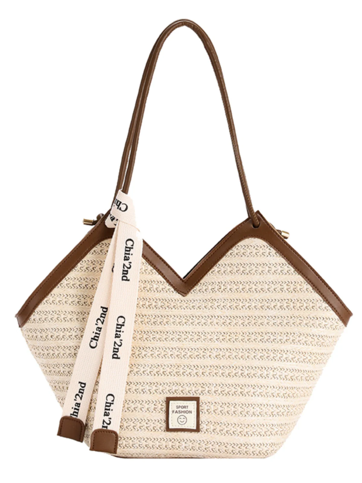 Bag Female Summer Seaside Beach Work Clothing Straw Woven Bag - Image 5