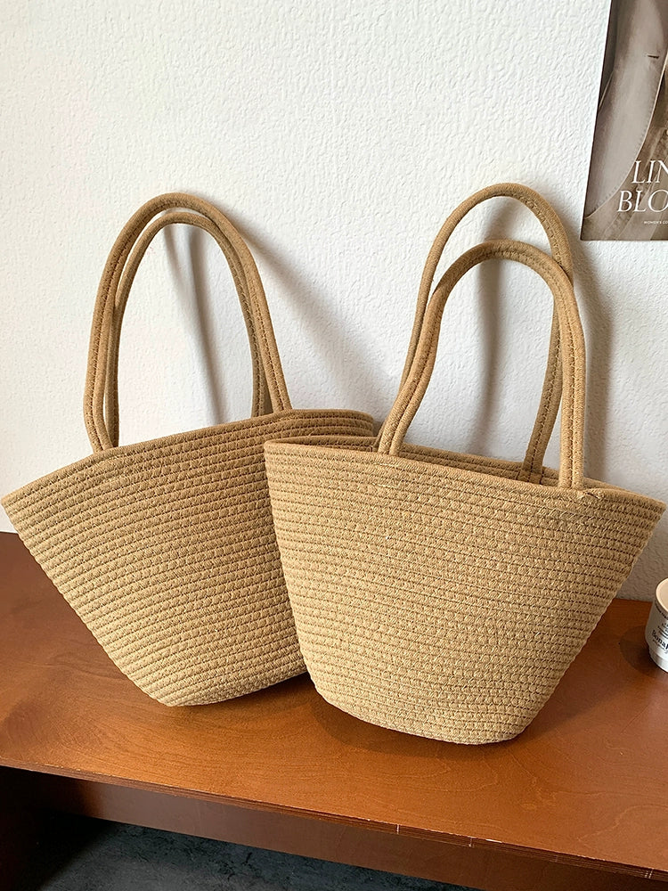 Bag Women's Seaside Vacation Versatile Shoulder Straw-Weaved Bag - Image 4