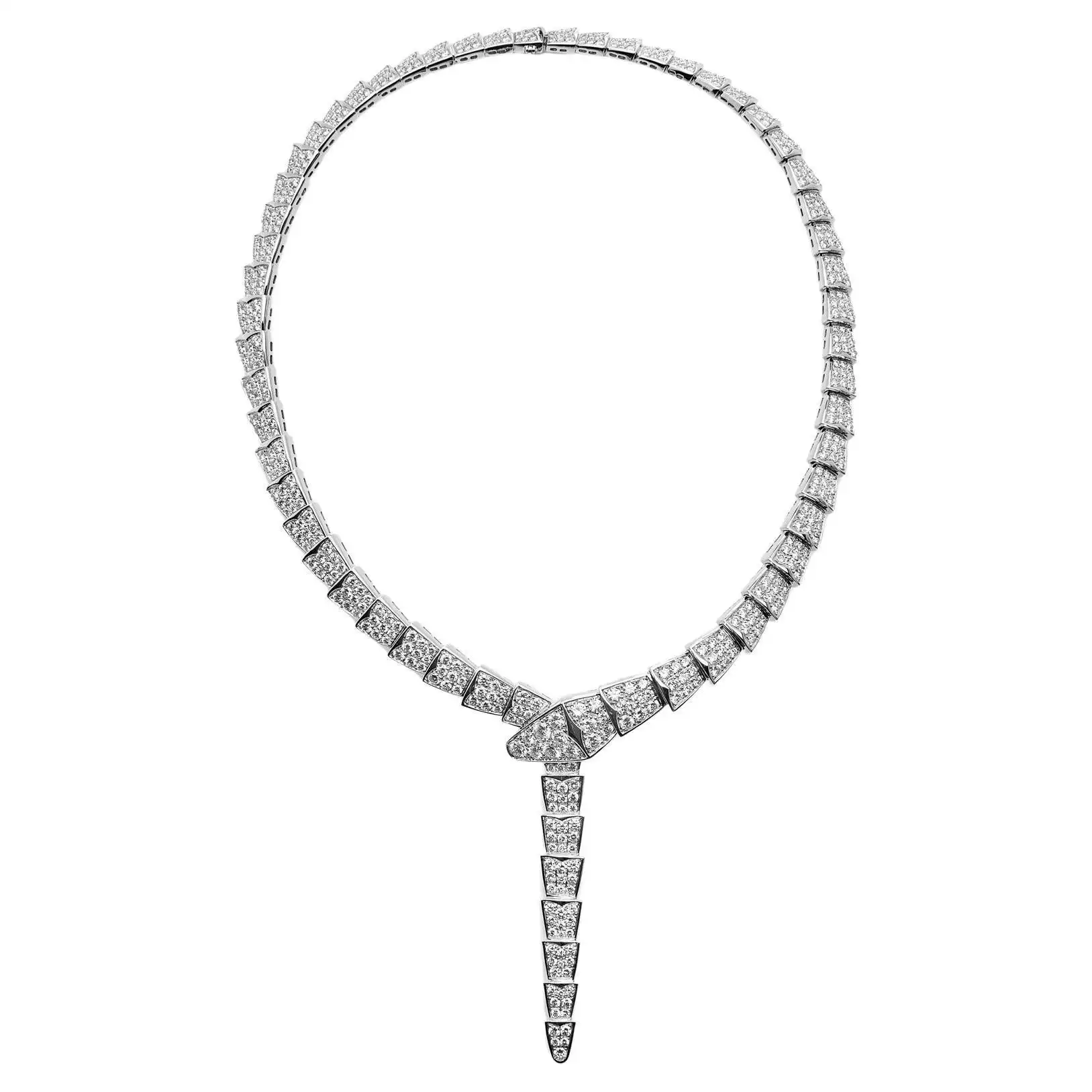 BAL Sterling Silver Color Snake-shape Collar Charm Tiny Serpenti-shape Necklace Women Trendy Fashion Luxury Jewelry Giftf - Image 2
