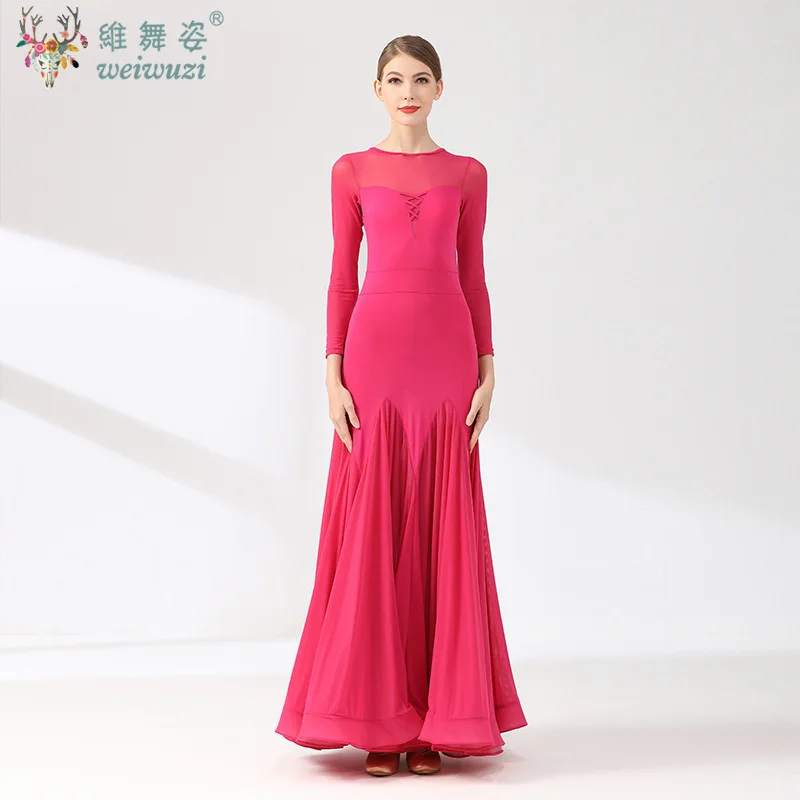 Ballroom Dance Performance Dresses Women Simple Style Waltz Dancing Wear Adult Elegant Ballroom Competition Social Dancing Dress - Image 6