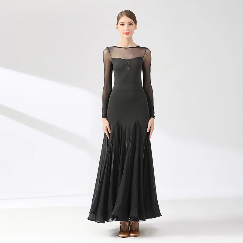 Ballroom Dance Performance Dresses Women Simple Style Waltz Dancing Wear Adult Elegant Ballroom Competition Social Dancing Dress - Image 8