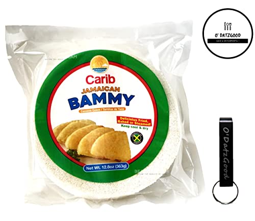 Bammy Jamaican Cassava Cakes by Carib (Tortillas de Yuca) Sealed with ODatzGood Bottle Opener (Pack of 1) - Image 3