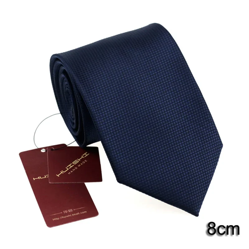 Banquet England Style Necktie Journalist Stripe Shape Waterproof Tie Men Formal Business Navy Solid Suit Evening Dress Neck Tie - Image 25