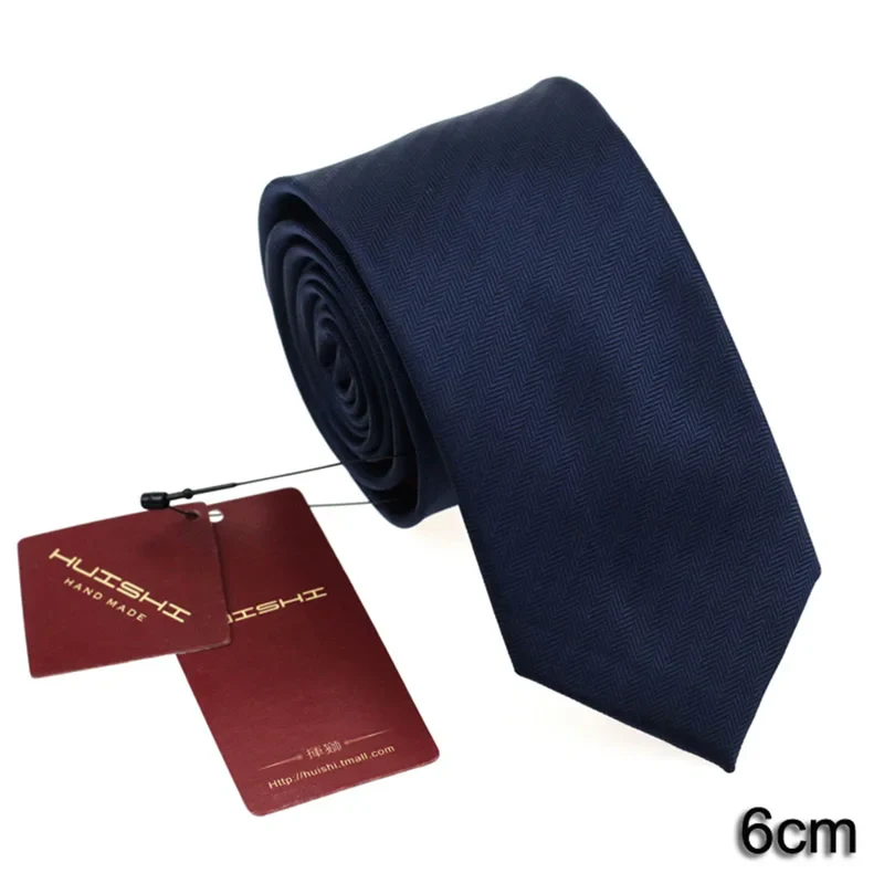 Banquet England Style Necktie Journalist Stripe Shape Waterproof Tie Men Formal Business Navy Solid Suit Evening Dress Neck Tie - Image 27