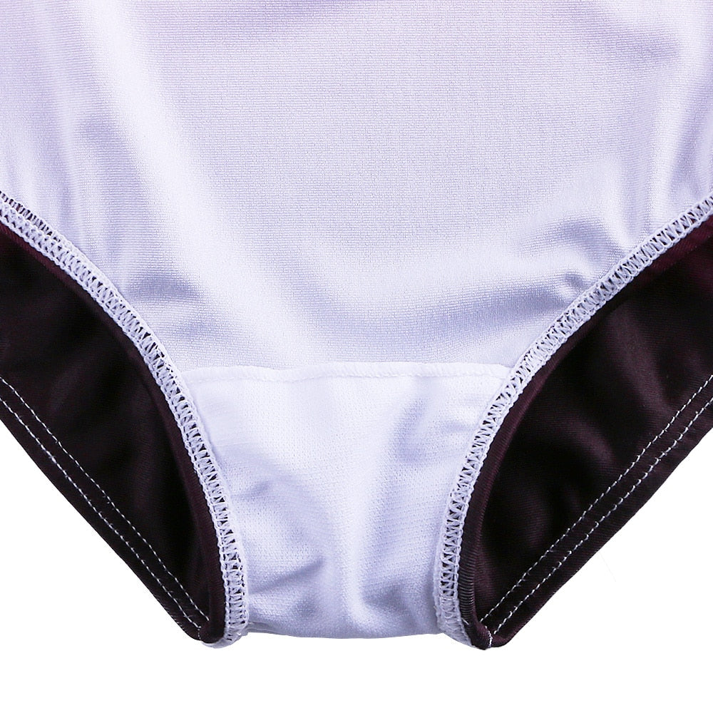 Ballet Leotard Long Sleeve Dance Wear Gradient Red Color Gymnastics - Image 8