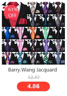 Barry.Wang Gold Silk Mens Tie Hanky Cufflinks Set Yellow Beige Orange Luxury Jacquard Necktie For Male Wedding Business Party - Image 36