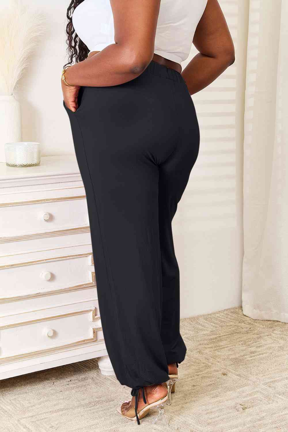 Basic Bae Full Size Soft Rayon Drawstring Waist Pants with Pockets - Image 10