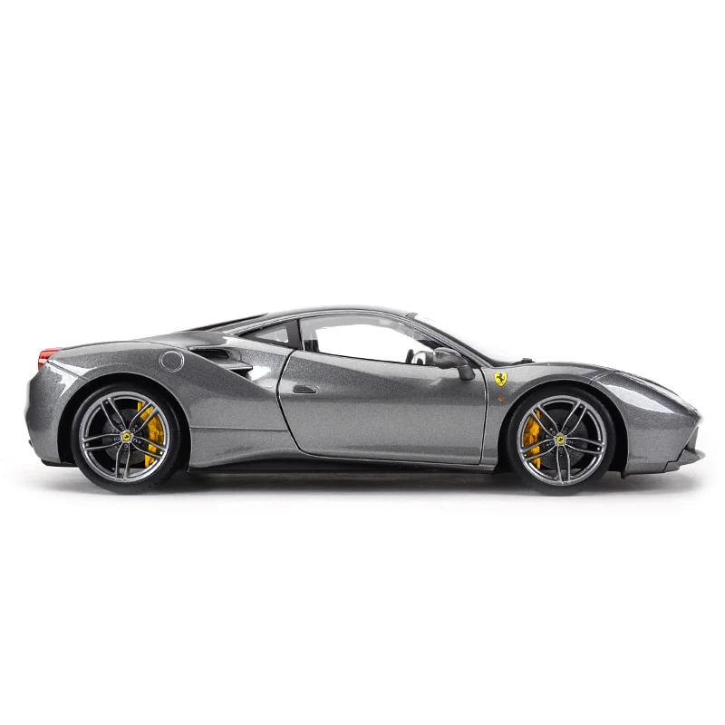 Bburago 1:18 488 GTB Refined Version Sports Car Static Simulation Die Cast Vehicles Collectible Model Car Toys - Image 3