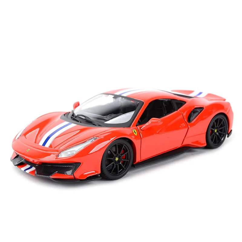 Bburago 1:24 Ferrari 488 PIsta Sports Car Static Die Cast Vehicles Collectible Model Car Toys - Image 2