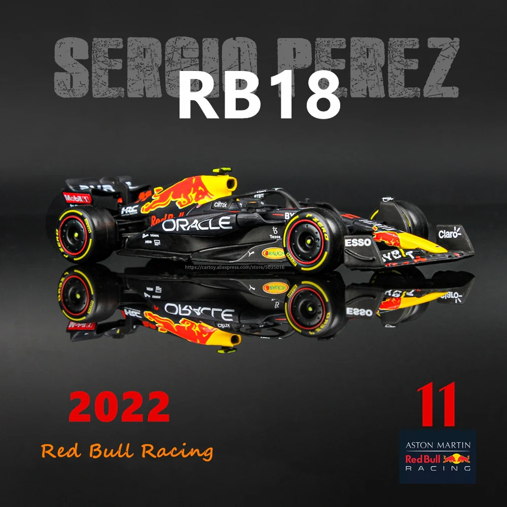 Bburago 1:43 2021 F1 Red Bull Racing RB16B 33# Verstappen 11# Sergio Perez Formula one Simulation alloy super toy car model - Image 18