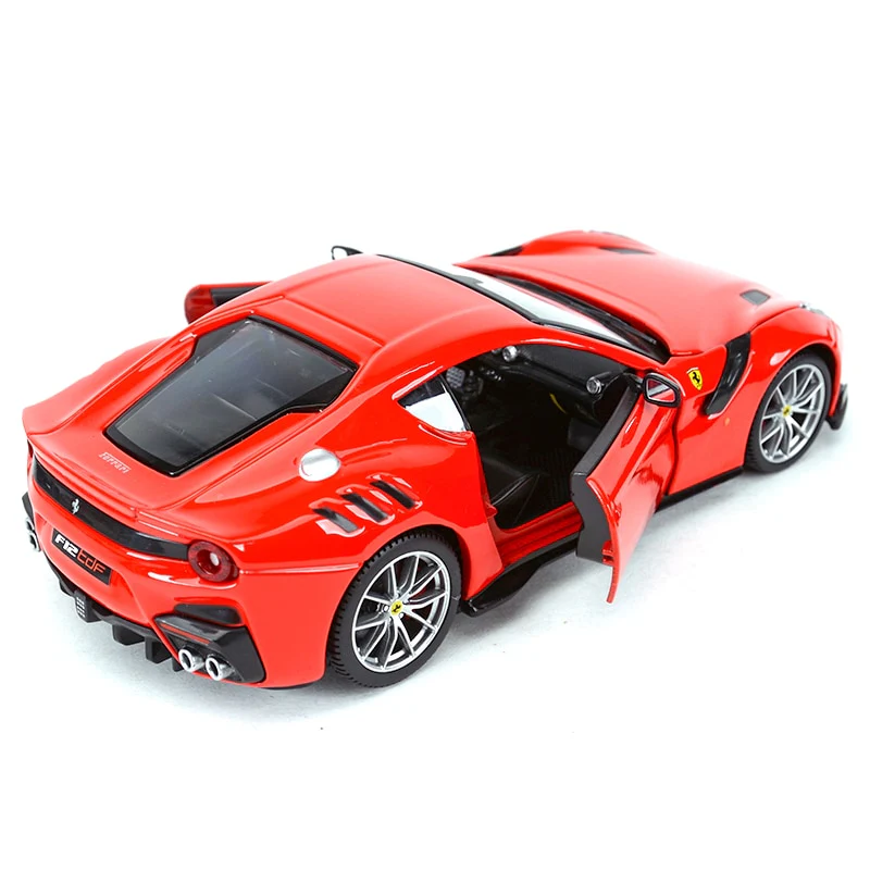 Bburago, carro esportivo 1:24, ferrari f12 tdf, veículos fundidos, brinquedo colecionável - Image 4
