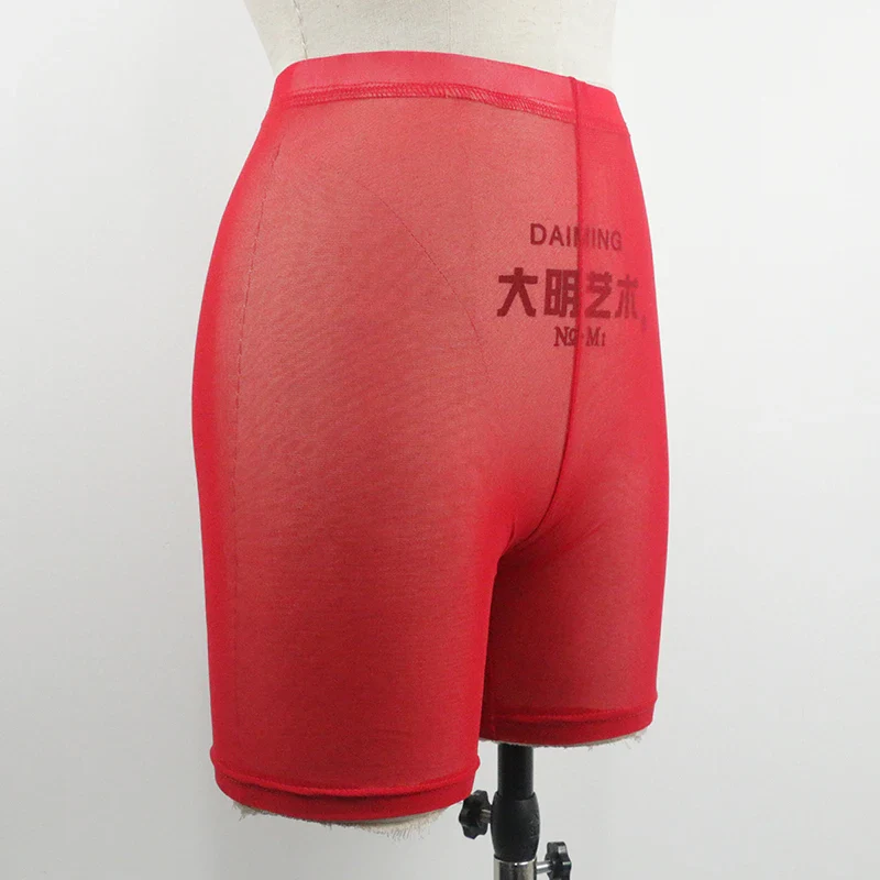 Beach Style Neon Colors Transparent Casual Sexy Mesh Shorts Women Harajuku High Waist Elastic Bodycon Short Sweatpants Club Wear - Image 6