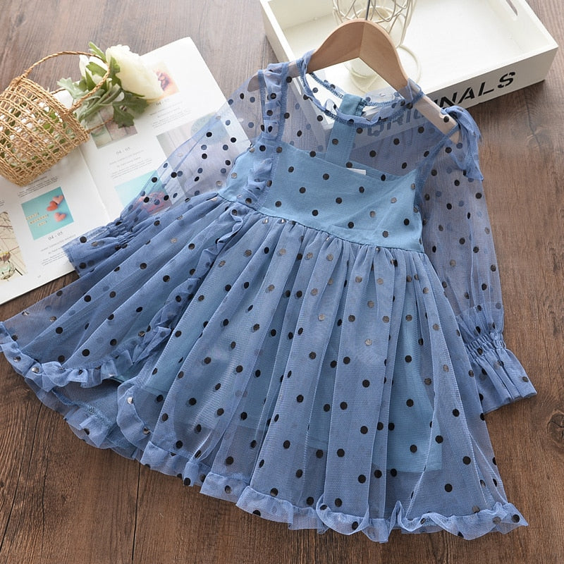 Bear Leader Girls Dress Autumn 2023 Girls Clothes Long Sleeves Cartoon Embroidery Dresses - Image 14