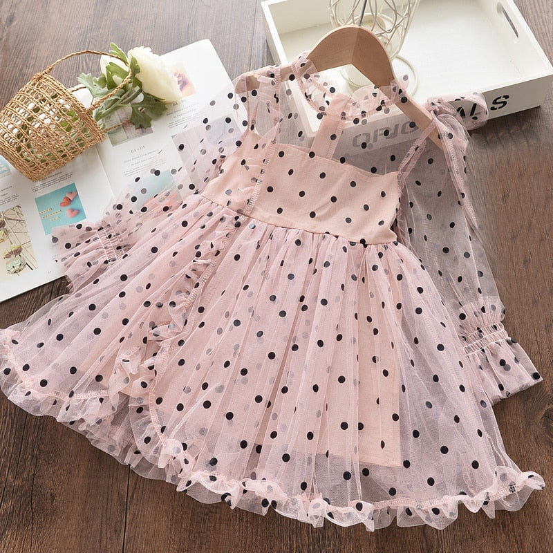 Bear Leader Girls Dress Autumn 2023 Girls Clothes Long Sleeves Cartoon Embroidery Dresses - Image 4