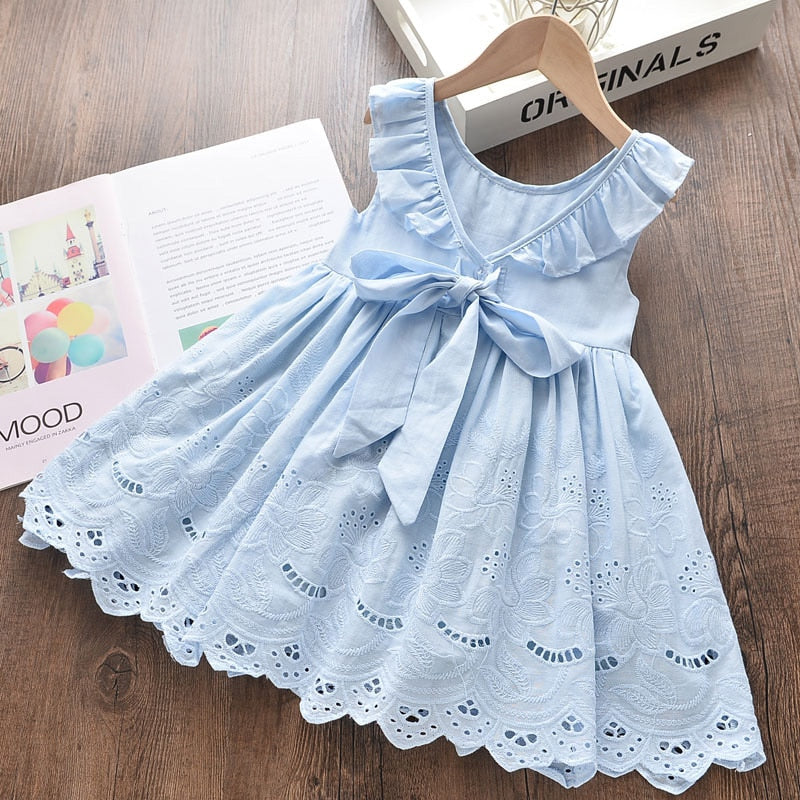 Bear Leader Girls Dress Autumn 2023 Girls Clothes Long Sleeves Cartoon Embroidery Dresses - Image 5