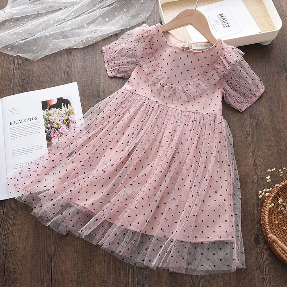 Bear Leader Girls Dress Autumn 2023 Girls Clothes Long Sleeves Cartoon Embroidery Dresses - Image 7