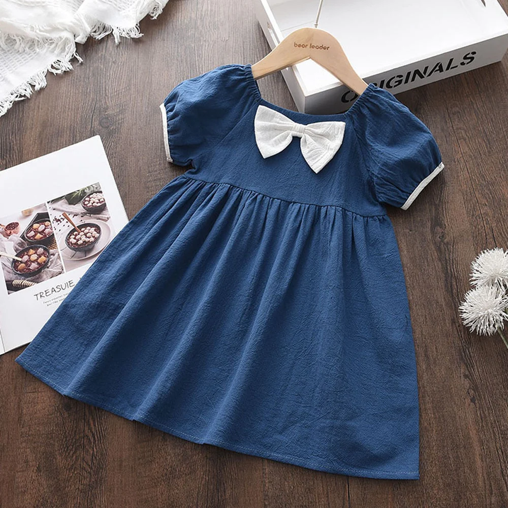 Bear Leader Girls Dress Autumn 2023 Girls Clothes Long Sleeves Cartoon Embroidery Dresses - Image 9
