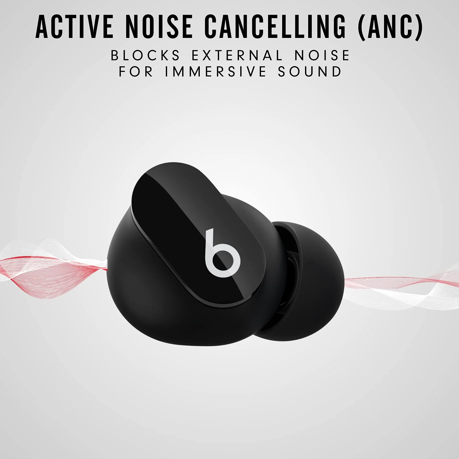 Beats Studio Buds - True Wireless Noise Cancelling Earbuds - Compatible with Apple & Android, Built-in Microphone, IPX4 Rating, Sweat Resistant Earphones, Class 1 Bluetooth Headphones - Black - Image 10