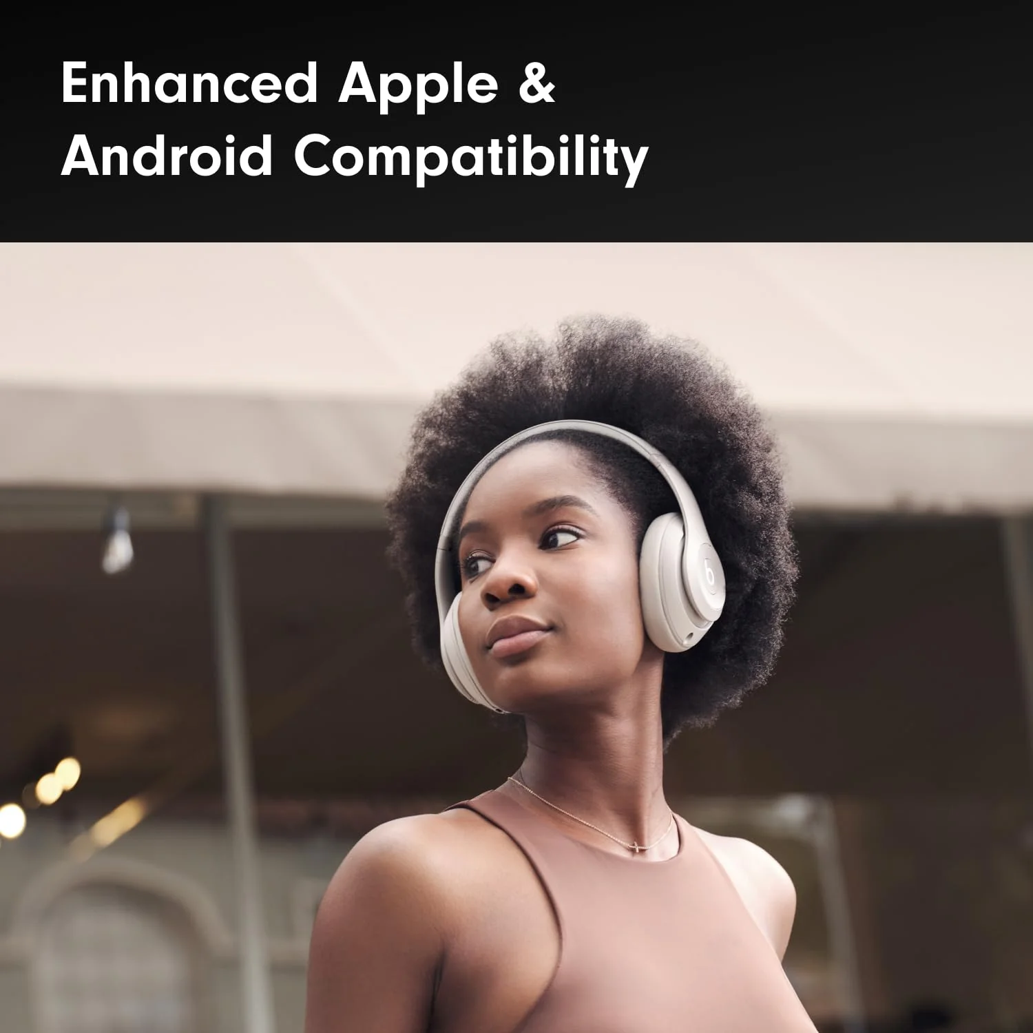 Beats Studio Pro - Wireless Bluetooth Noise Cancelling Headphones - Personalized Spatial Audio, USB-C Lossless Audio, Apple & Android Compatibility, Up to 40 Hours Battery Life - Sandstone - Image 2