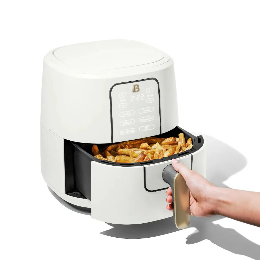 Beautiful 6 Quart  creen Air Fryer, White Icing by Drew Barrymore - Image 5
