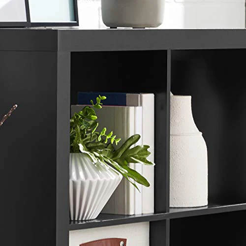 Better Homes and Gardens.. Bookshelf Square Storage Cabinet 4-Cube Organizer (Weathered) (White, 4-Cube) (Solid Black, 6-Cube) - Image 4