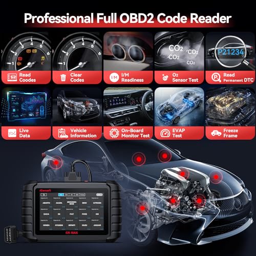 Bidirectional Scan Tool, OBD2 Diagnostic Scanner iCarsoft CR Max (Enhance Version) for All System, 27 Reset+Extra 38 Service-Oil/EPB/BMS/SAS/SRS/ABS etc. Active Test, 4-in-1 Live Graphing,Free Update - Image 6