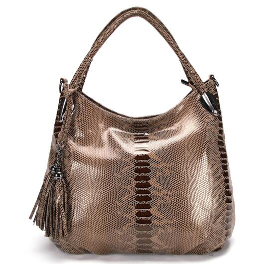 BIG SALE* High Quality Serpentine Pattern Women Luxury Shoulder Bags With Tassel Pendant PU Leather Messenger Handbags GPY01 - Image 5