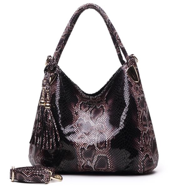 BIG SALE* High Quality Serpentine Pattern Women Luxury Shoulder Bags With Tassel Pendant PU Leather Messenger Handbags GPY01 - Image 6