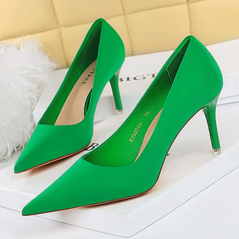 BIGTREE Shoes Satin Women Pumps 2023 New Purple High Heels Fashion Women Shoes Stiletto Luxury Noble Party Shoes Women Heels - Image 10
