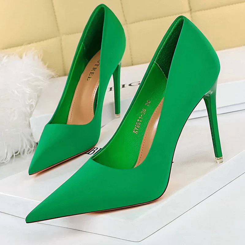 BIGTREE Shoes Satin Women Pumps 2023 New Purple High Heels Fashion Women Shoes Stiletto Luxury Noble Party Shoes Women Heels - Image 3