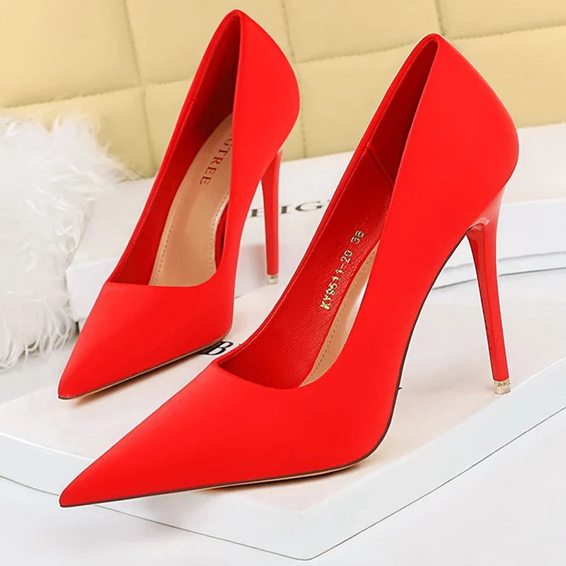 BIGTREE Shoes Satin Women Pumps 2023 New Purple High Heels Fashion Women Shoes Stiletto Luxury Noble Party Shoes Women Heels - Image 5