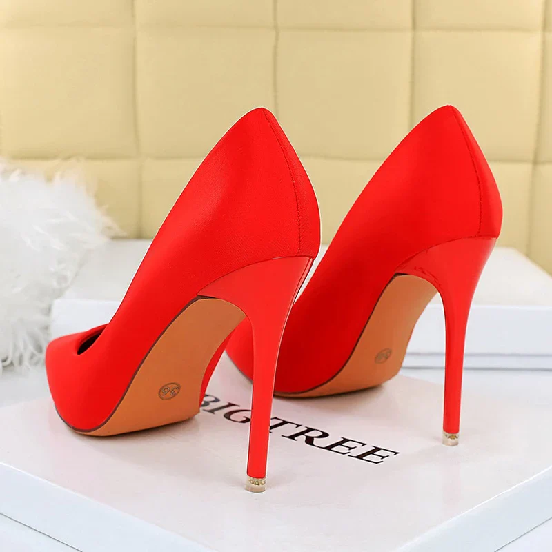 BIGTREE Shoes Satin Women Pumps 2023 New Purple High Heels Fashion Women Shoes Stiletto Luxury Noble Party Shoes Women Heels - Image 6