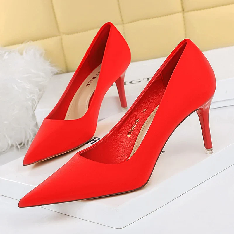 BIGTREE Shoes Satin Women Pumps 2023 New Purple High Heels Fashion Women Shoes Stiletto Luxury Noble Party Shoes Women Heels - Image 9