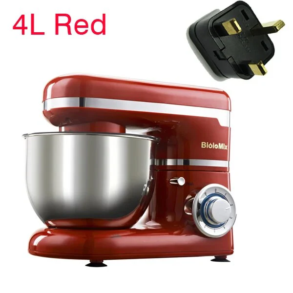 Biolomix 4L/5L Stainless Steel Bowl 6-speed Household Kitchen Electric Food Stand Mixer Egg Whisk Dough Cream Blender  Appliance - Image 10