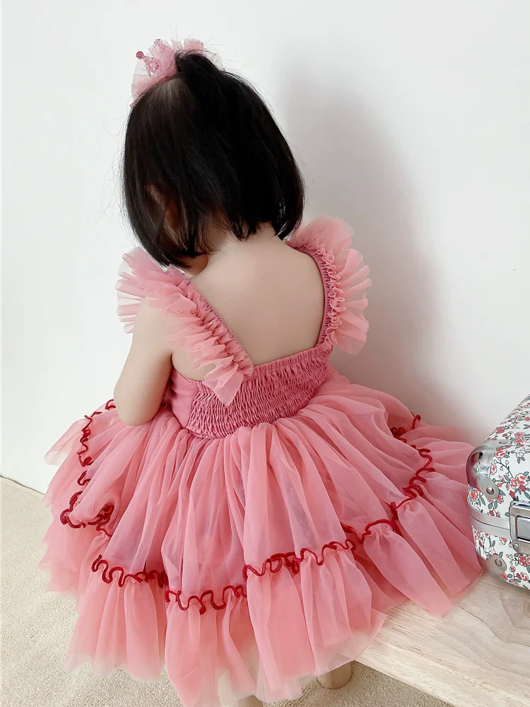 Birthday Baby Girl One-Year-Old Western Style Two-Piece Suit Princess Dress - Image 5