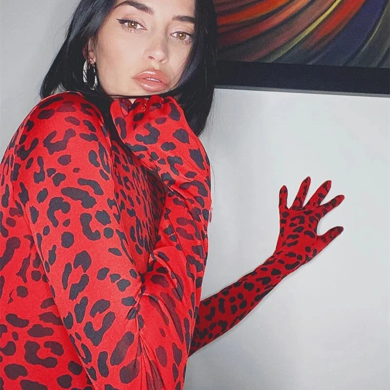 BKLD Women Leopard Jumpsuit High Street Sexy Club Wild Base Bodysuit Top Long Sleeve Slim Fit Casual Hot Sale One-piece Overalls - Image 6