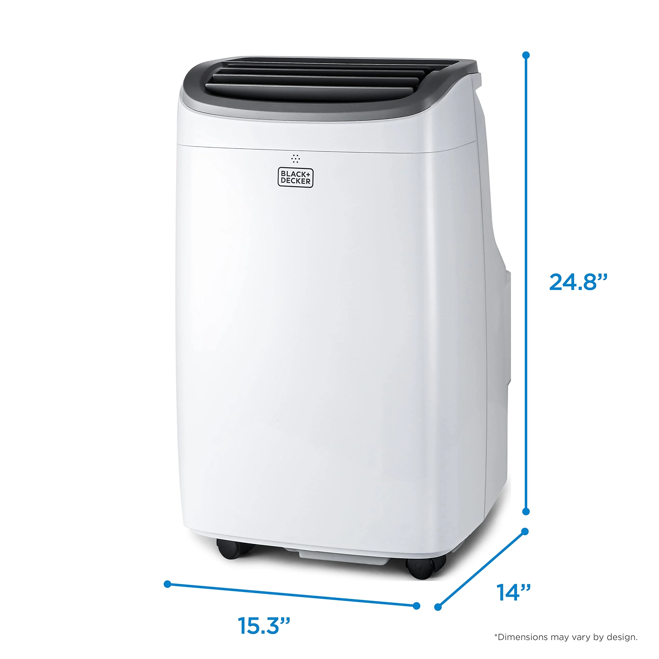 BLACK+DECKER 10,000 BTU Portable Air Conditioner up to 450 Sq. ft. with Remote Control, White - Image 2