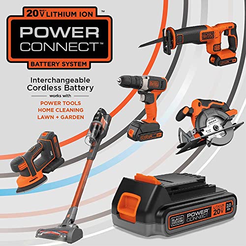 BLACK+DECKER dustbuster 20V MAX* POWERCONNECT Cordless Handheld Vacuum (BCHV001C1), Gray - Image 2