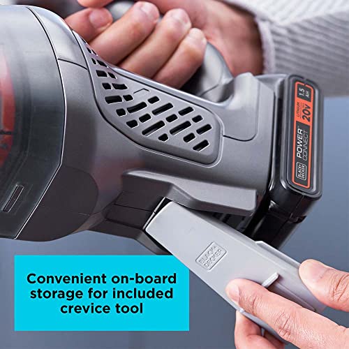 BLACK+DECKER dustbuster 20V MAX* POWERCONNECT Cordless Handheld Vacuum (BCHV001C1), Gray - Image 3
