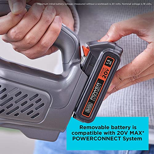 BLACK+DECKER dustbuster 20V MAX* POWERCONNECT Cordless Handheld Vacuum (BCHV001C1), Gray - Image 5