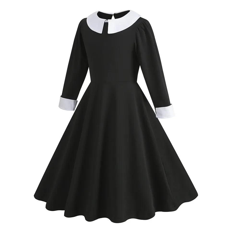 Black Dress Girls Role Playing Halloween Costume Cosplay Apparel - Image 5