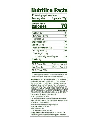 Black Forest Juicy Burst Fruit Snacks, Mixed Fruit Flavors, 0.8 Ounce Pouches (40 Count) - Image 3