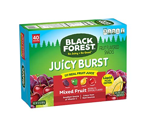 Black Forest Juicy Burst Fruit Snacks, Mixed Fruit Flavors, 0.8 Ounce Pouches (40 Count) - Image 9
