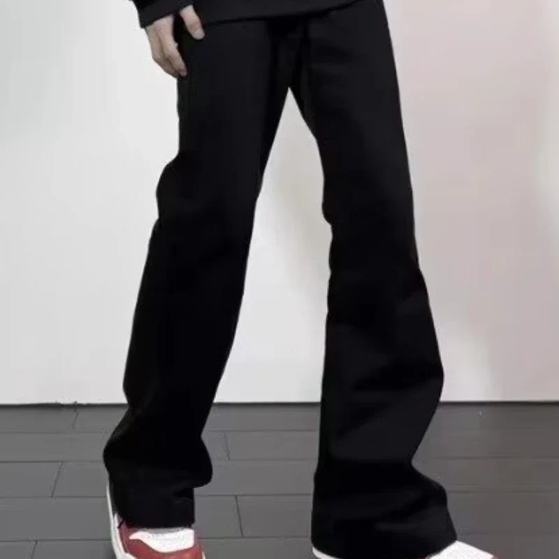 Black Jeans Men Casual Simple All-match Flare Sleeve Handsome Streetwear Daily Fashion Stretchy American Style Pantalon Homme - Image 5