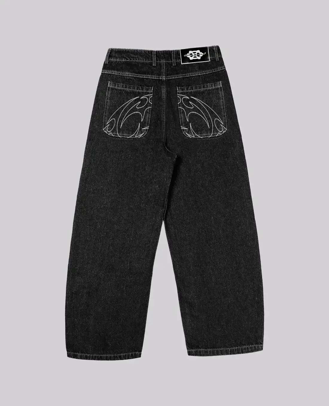Black Washed Wide Leg Jeans Men Women High Waist Casual Hip Hop Pants Loose Fit Vintage Streetwear Y2K Retro Denim Trousers - Image 6